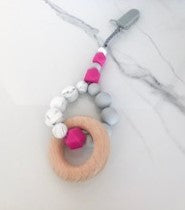 Beechwood Teether - Clip On