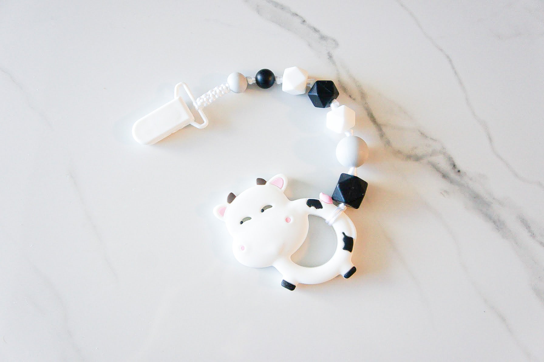 Cow Teether - Clip On