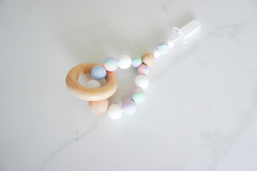 Beechwood Teether - Clip On