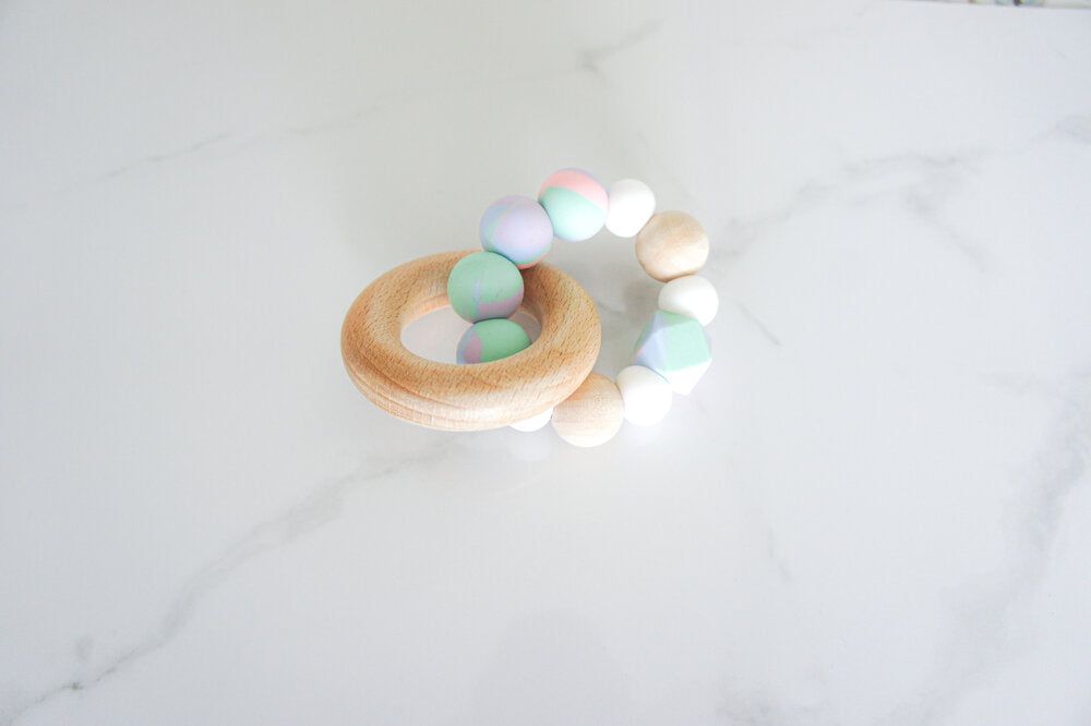 Beechwood Teething Rattle