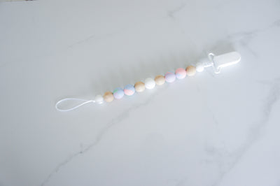 Tie-Dye Silicone & Wood Pacifier Holder