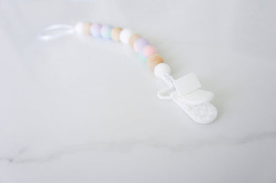 Tie-Dye Silicone & Wood Pacifier Holder
