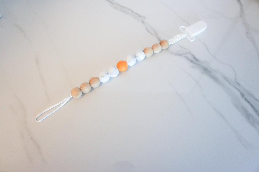 Wood & Silicone Pacifier Holder