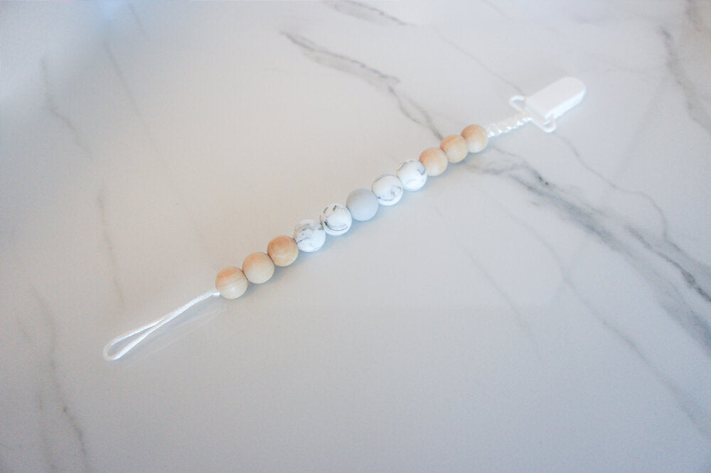 Wood & Silicone Pacifier Holder