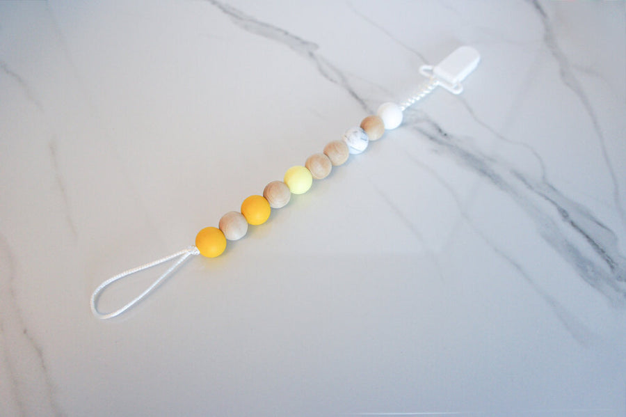 Ombré Wood & Silicone Pacifier Holder