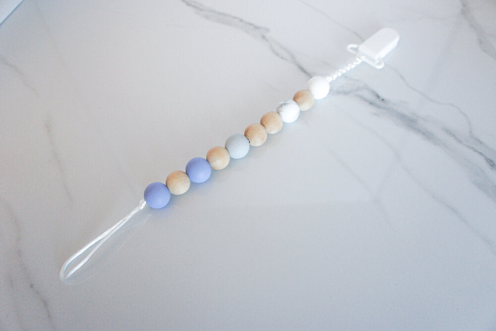 Ombré Wood & Silicone Pacifier Holder