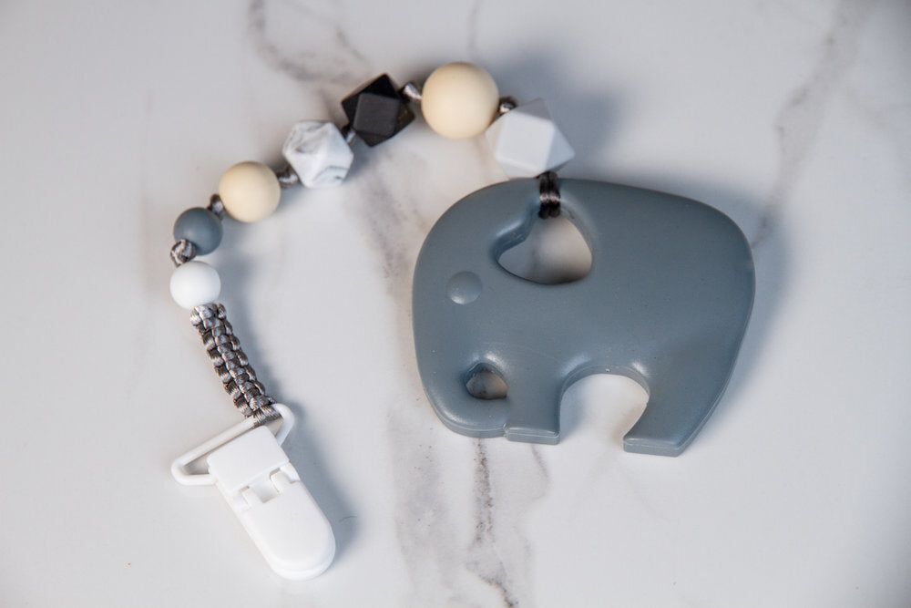 Elephant Teether - Clip On