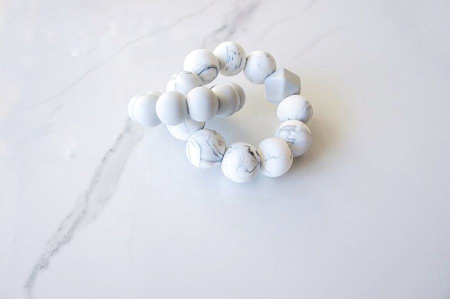 Silicone Double Ring Rattle