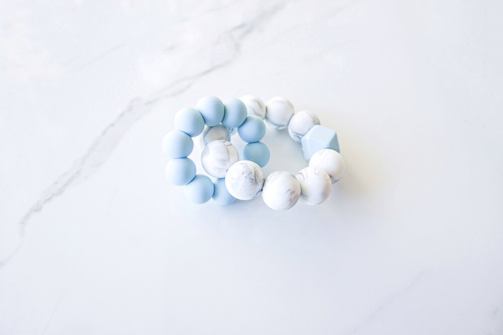 Silicone Double Ring Rattle