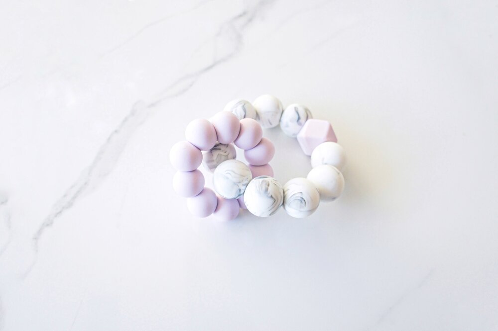 Silicone Double Ring Rattle