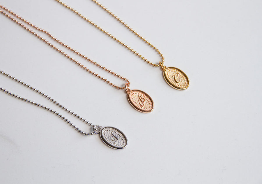 Vintage Initial Pendant