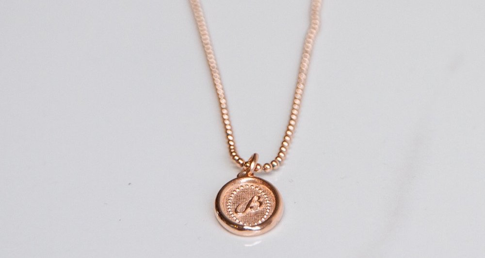 Vintage Initial Pendant