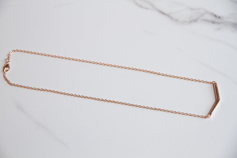 V Bar Necklace