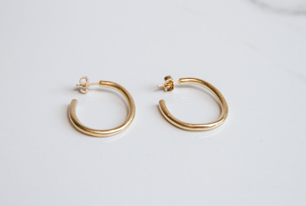 Hoop Oval Earrings