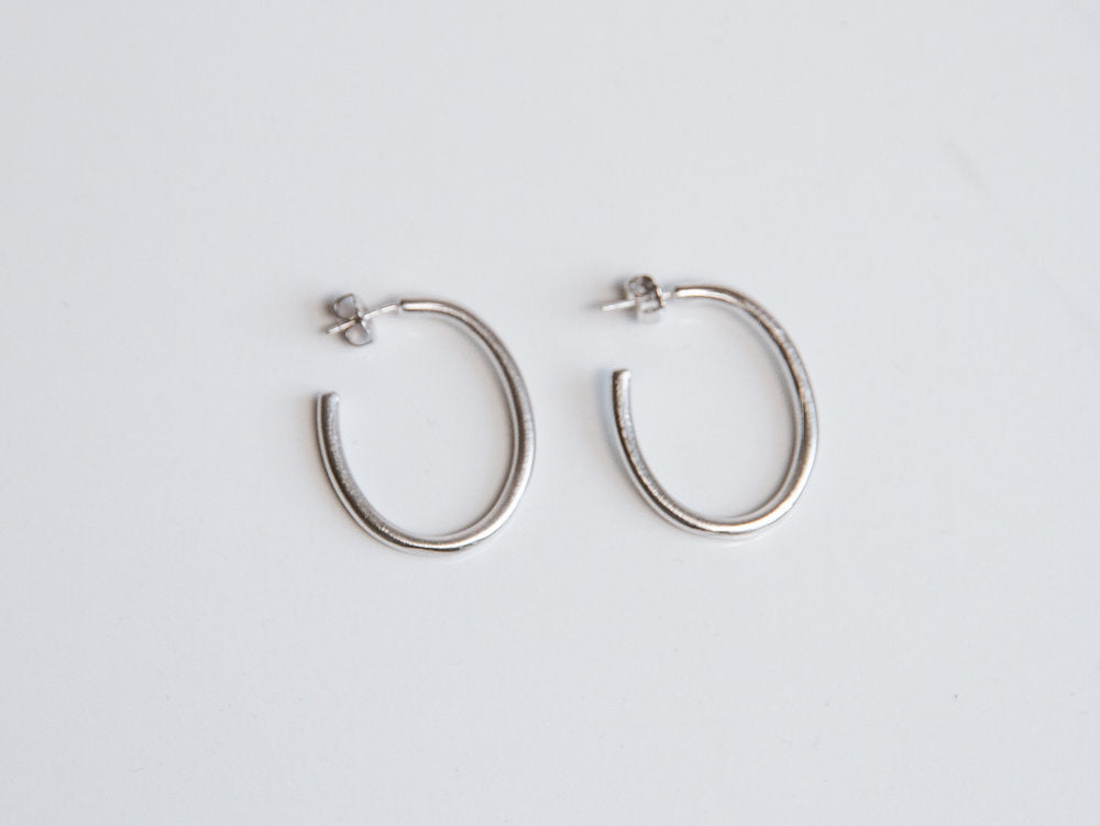 Hoop Oval Earrings