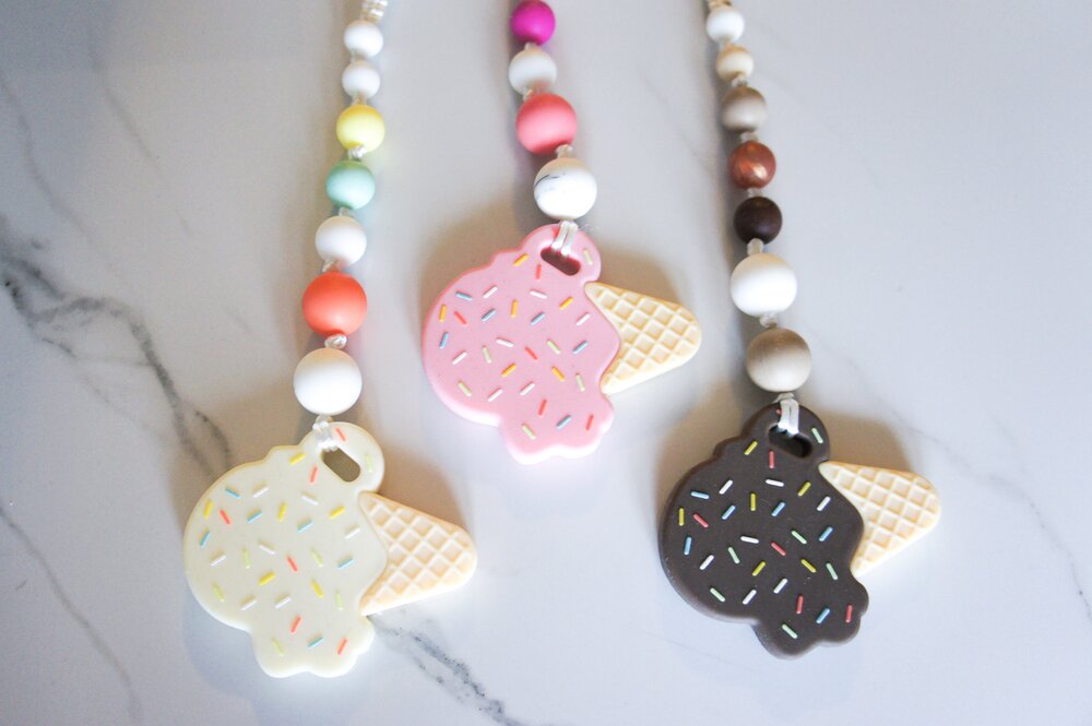 Ice Cream Teether - Clip On