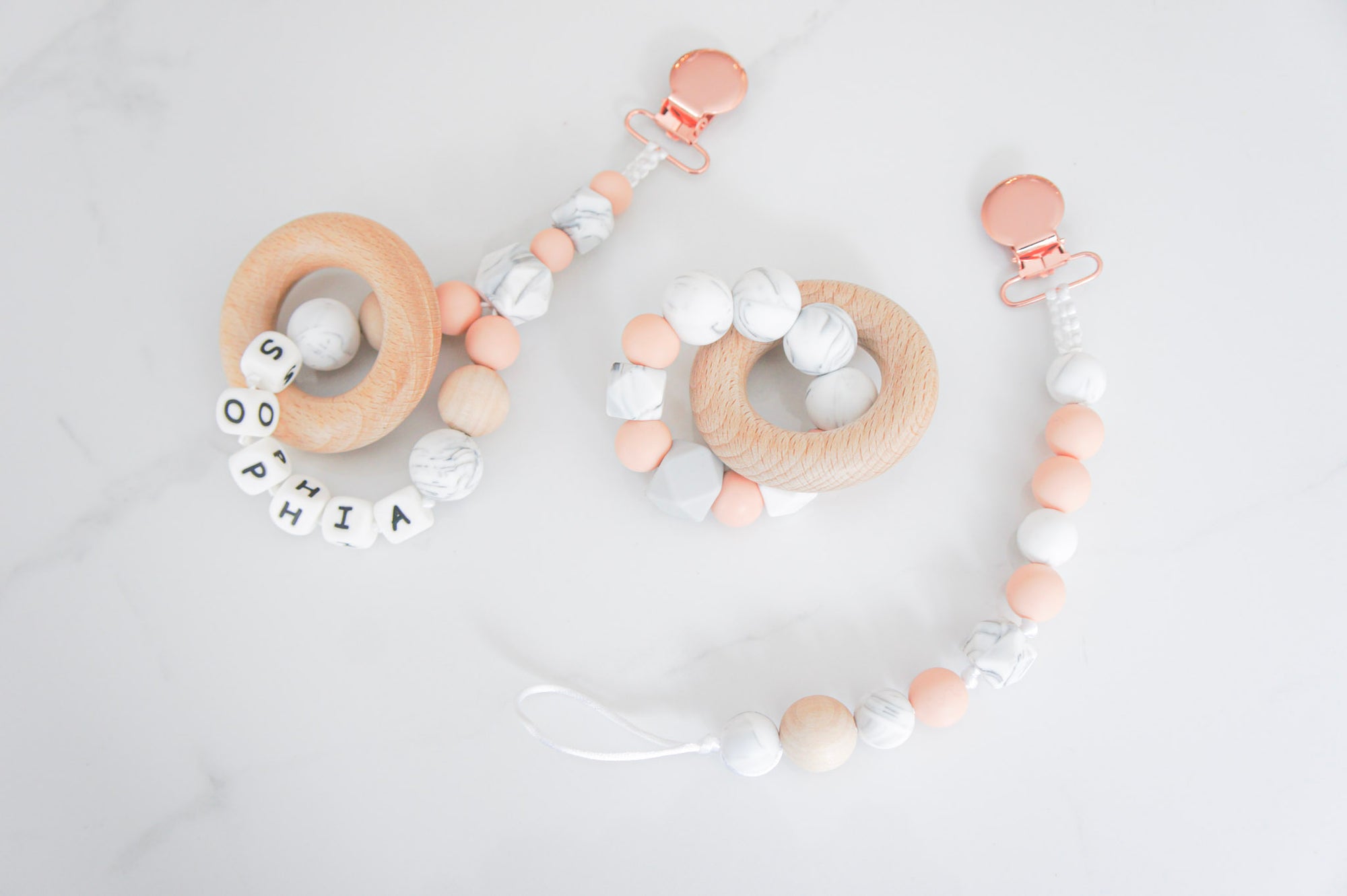 Modern Personalized Teething Set