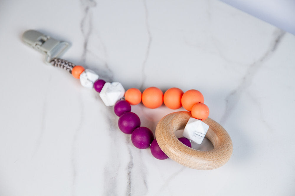 Beechwood Teether - Clip On