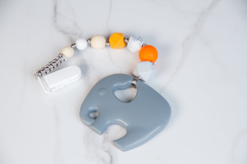 Elephant Teether - Clip On