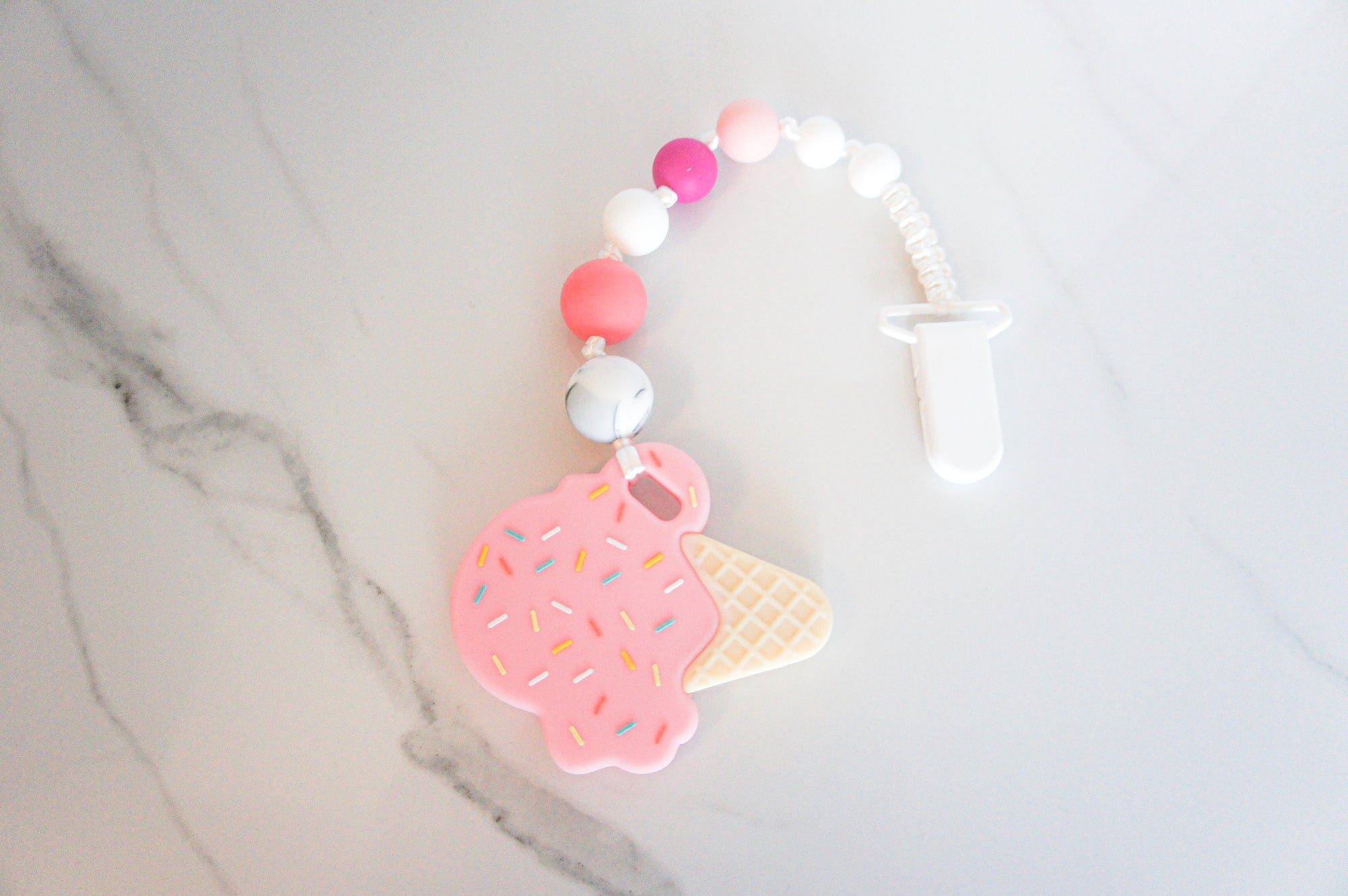 Ice Cream Teether - Clip On