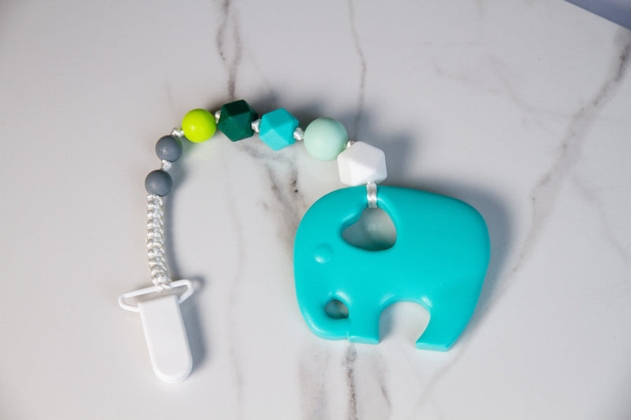 Elephant Teether - Clip On